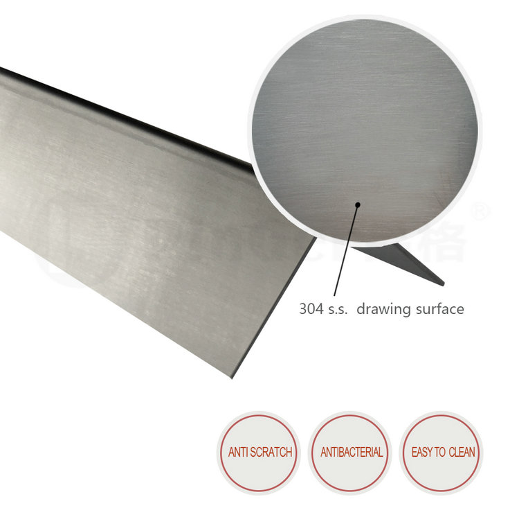 Brushed Stainless Steel Corner Protection