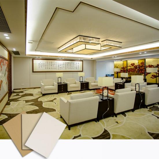 hotel interior wooden vinyl wall panels