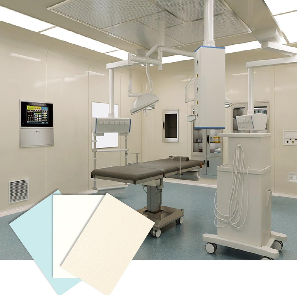 ألواح جدران مضادة للبكتيريا لغرف العمليات: عالية الأداء وصحية